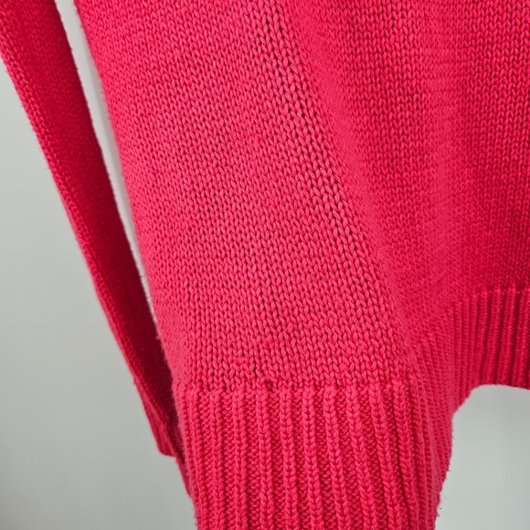 Lilly Pulitzer Sweater Pink Cable Knit Crewneck Long Sleeve Pullover Size XS - Picture 5 of 9